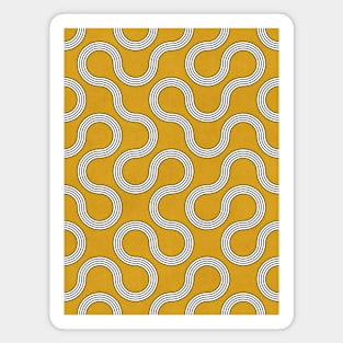 My Favorite Geometric Patterns No.31 - Mustard Yellow Magnet